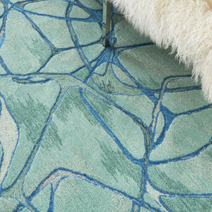 Symmetry SMM05 Aqua Blue Rug