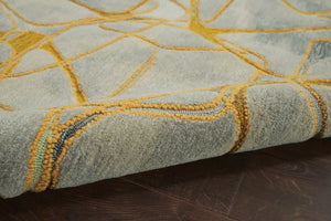 Symmetry SMM05 Grey/Yellow Rug