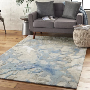 Symmetry SMM07 Light Blue/Ivory Rug