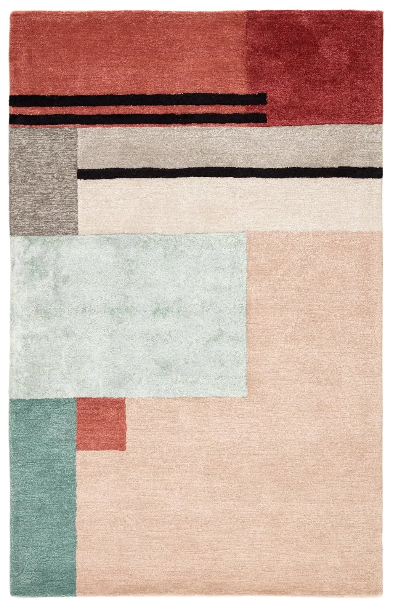 Syntax SYN04 Segment Pink/Red Rug