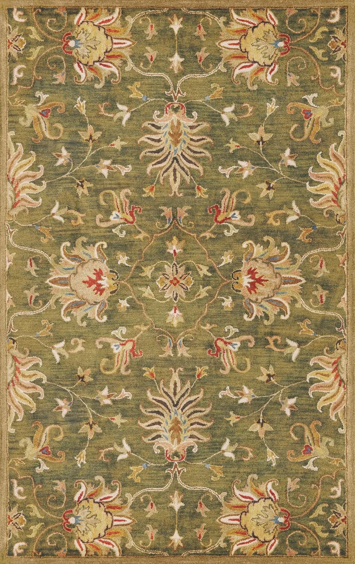 Syriana 6010 Emerald Green Agra Rug