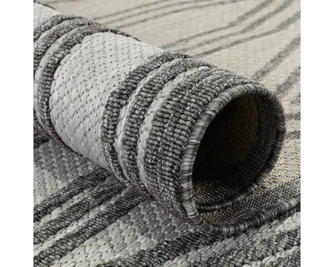 Tajiri TNC05 Dark Grey/Silver Rug