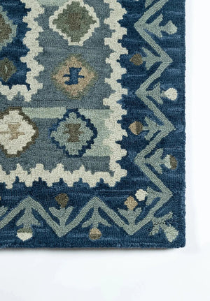 Tangier Tan-1 Blue Rug