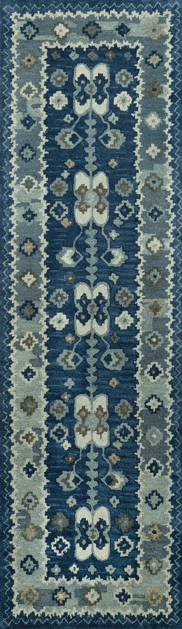 Tangier Tan-1 Blue Rug