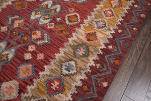 Tangier TAN 1 Red Rug