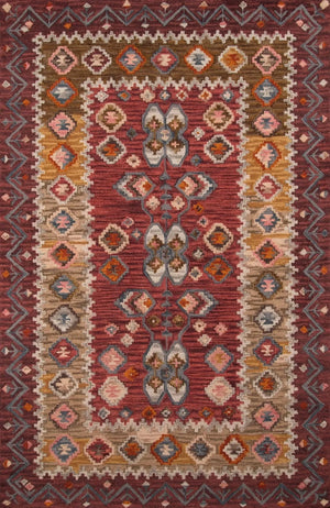 Tangier TAN 1 Red Rug