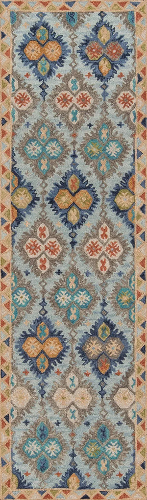 Tangier TAN 17 Blue Rug