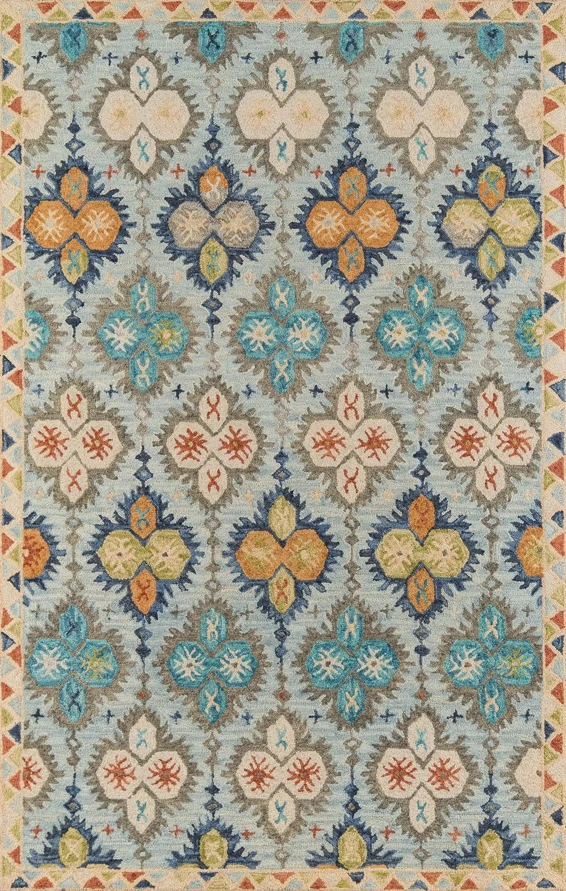 Tangier TAN 17 Blue Rug
