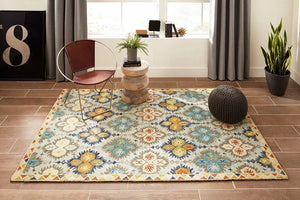 Tangier TAN 17 Blue Rug