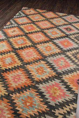 Tangier TAN 19 Black Rug