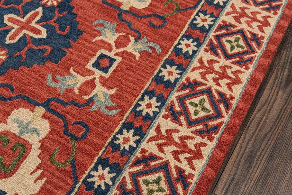Tangier TAN 3 Red Rug