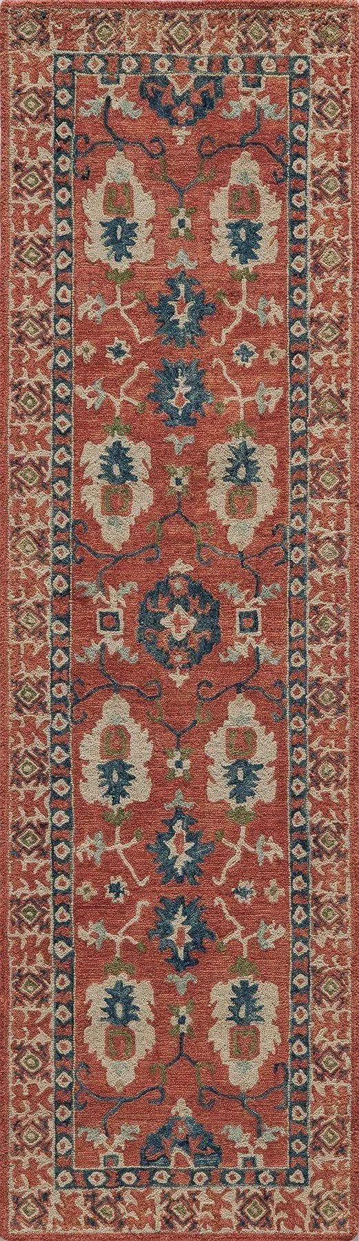Tangier TAN 3 Red Rug