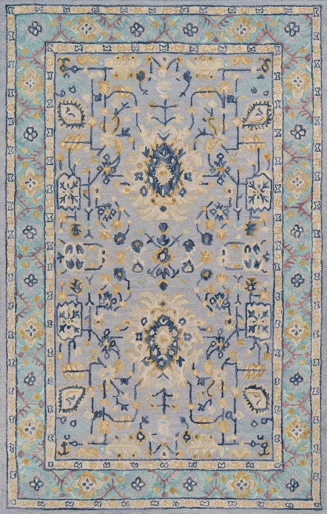 Tangier TAN 30 Blue Rug