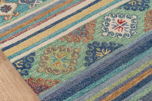 Tangier TAN 32 Blue Rug
