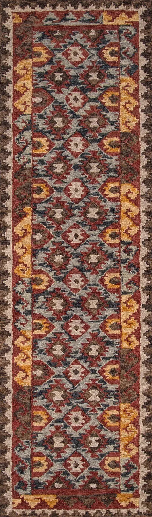 Tangier TAN 7 Red Rug