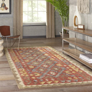 Tangier TAN 7 Red Rug