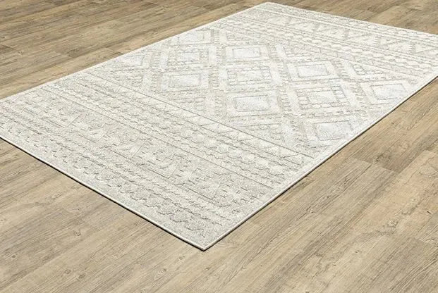 Tangier TAN01 White/Ivory Rug