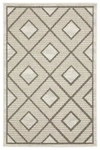 Tangier TAN05 Off-white/Olive Rug