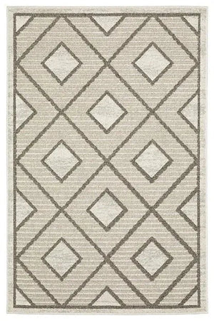 Tangier TAN05 Off-white/Olive Rug