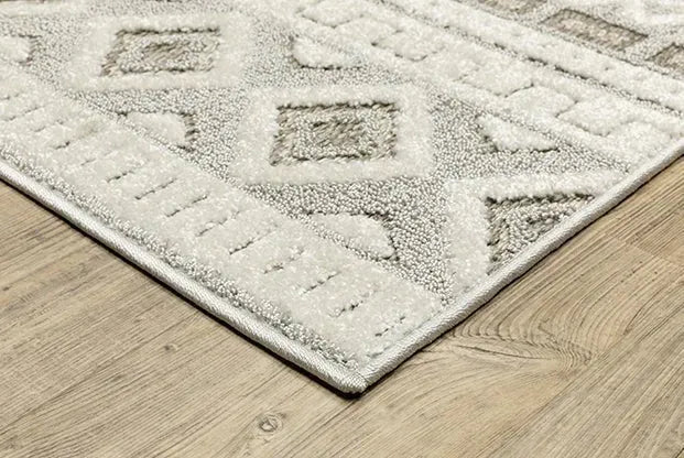 Tangier TAN06 Grey/Ivory Rug