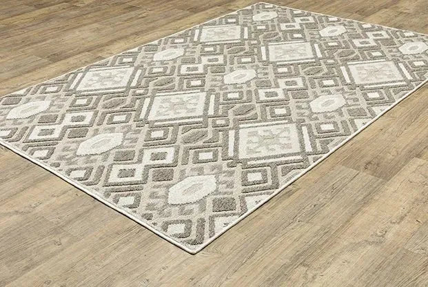 Tangier TAN10 Off-white/Grey Rug