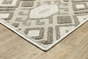 Tangier TAN10 Off-white/Grey Rug