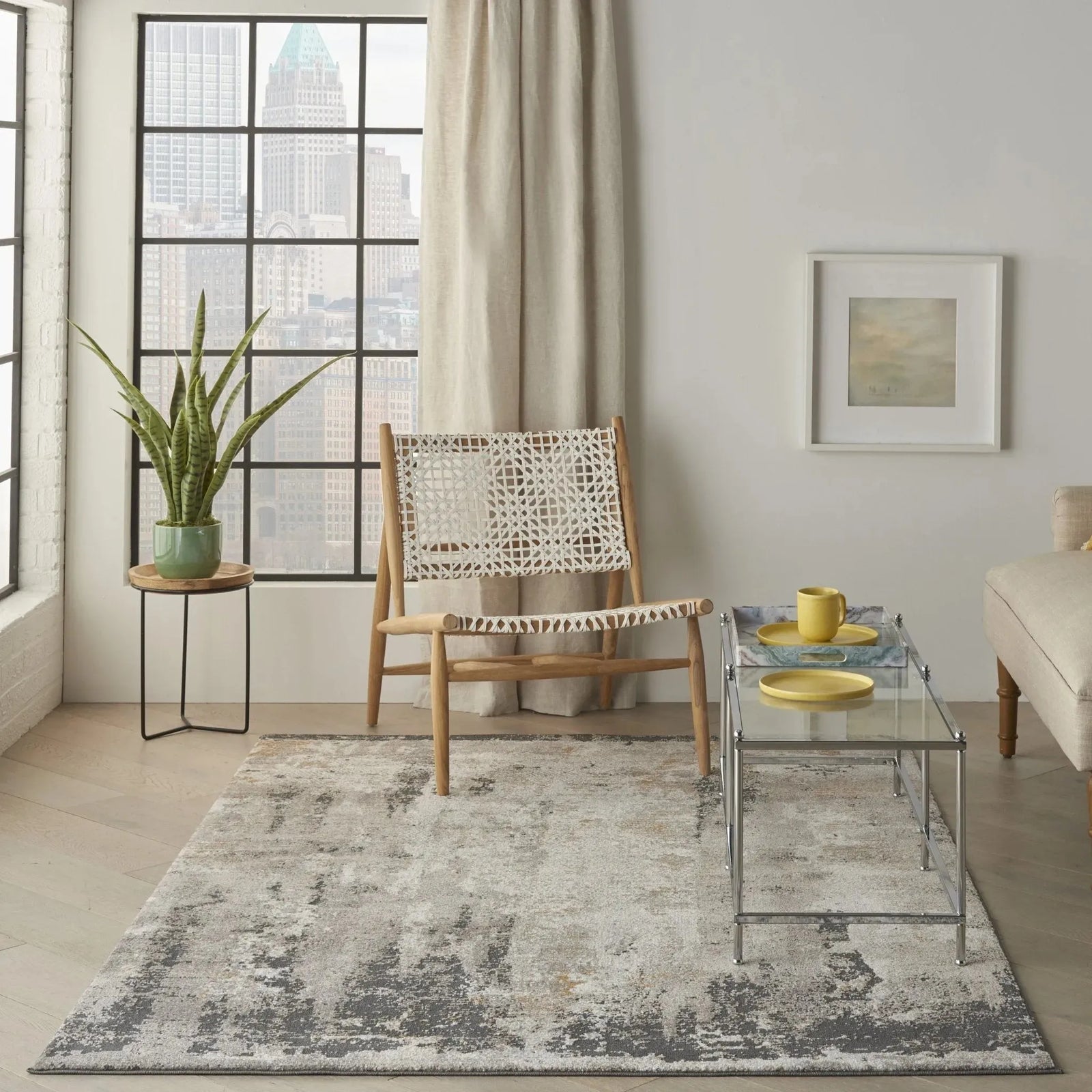 Tangra TNR05 Cream Grey Rug