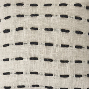 Tasseled Black and Cream Modern  LR07463 Throw Pillow