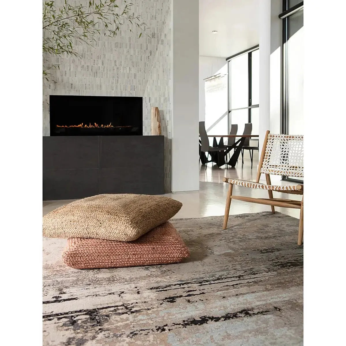 Tattvam by Kavi TVM03 Gray/Tan Rug