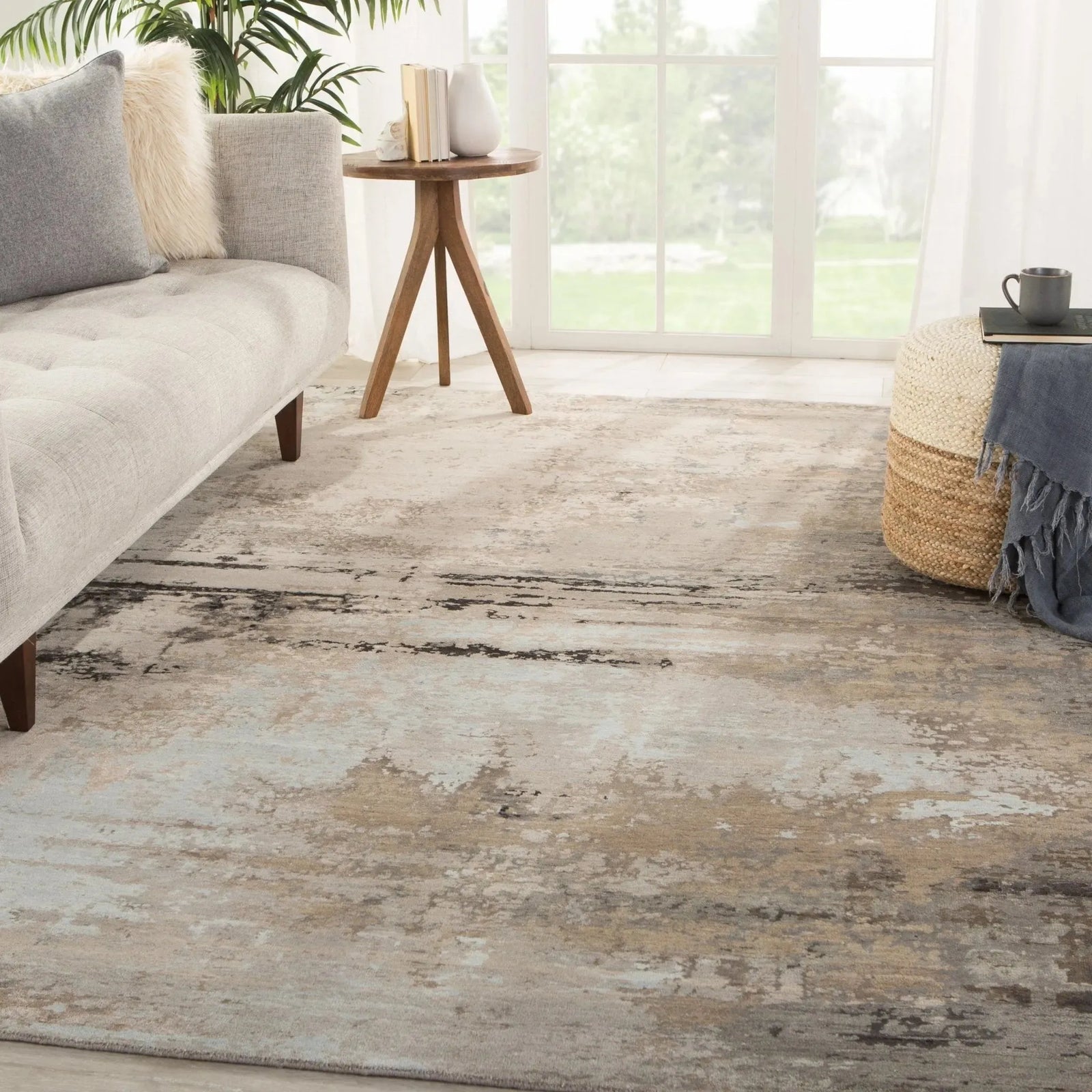 Tattvam Tvm03 Misana Gray/Tan Rug
