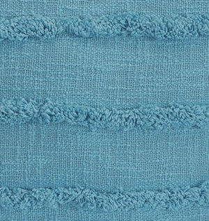 Teal Overtufted Solid LR07512 Throw Pillow