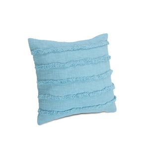 Teal Overtufted Solid LR07512 Throw Pillow