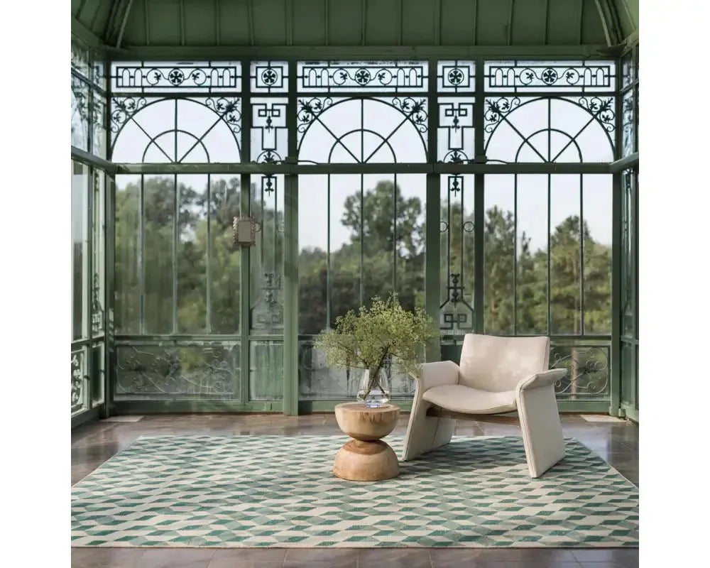 Tessera TSS04 Green/Cream Rug