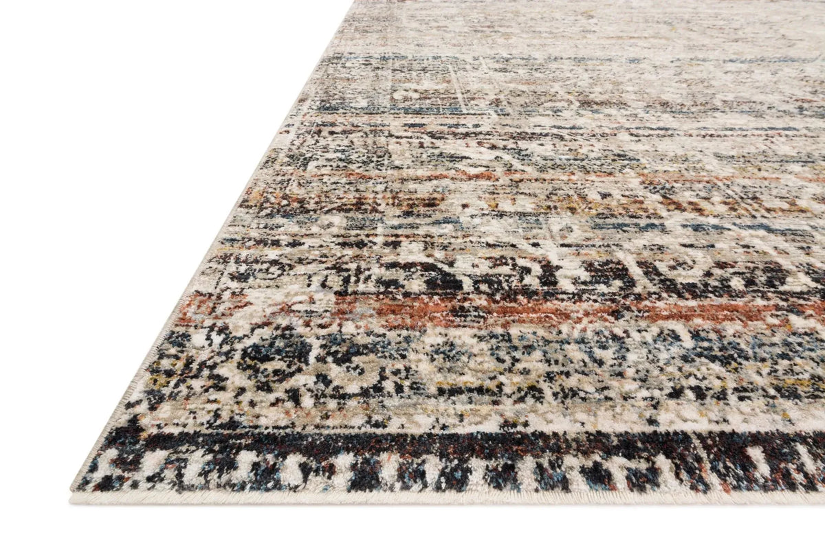 Theia THE-03 Taupe/Multi Rug