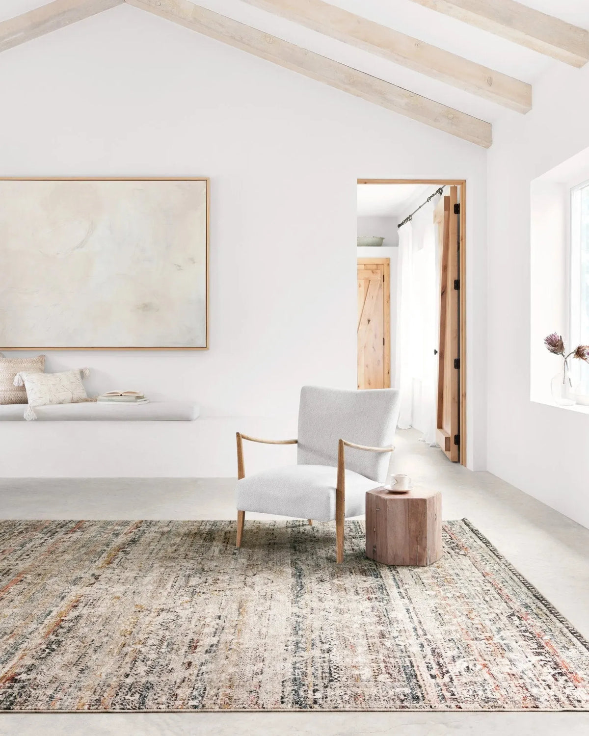 Theia THE-03 Taupe/Multi Rug