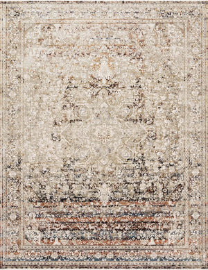 Theia THE-05 Taupe/Brick Rug