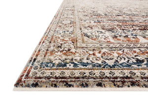 Theia THE-05 Taupe/Brick Rug