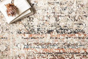 Theia THE-05 Taupe/Brick Rug