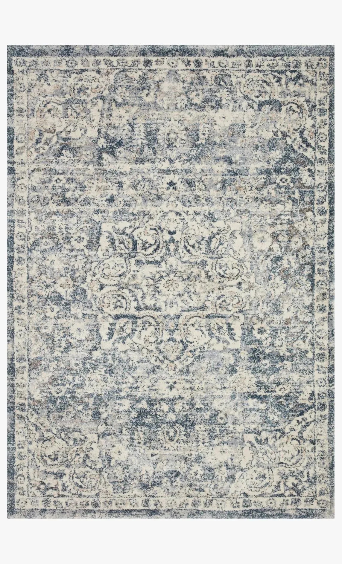 Theory Thy-02 Ivory/Blue Rug
