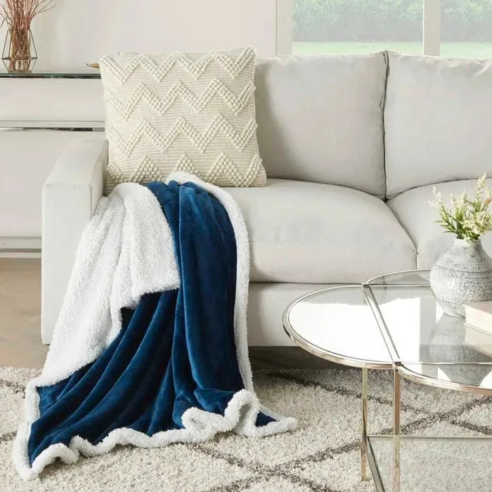 Throw Blankets SN102 Navy Throw Blanket
