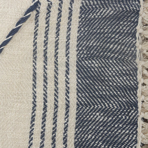 Throws Lr80187 Blue/White Throw Blanket