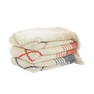 Throws Lr80188 Peach/White Throw Blanket