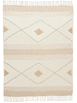 Throws Lr80188 Peach/White Throw Blanket