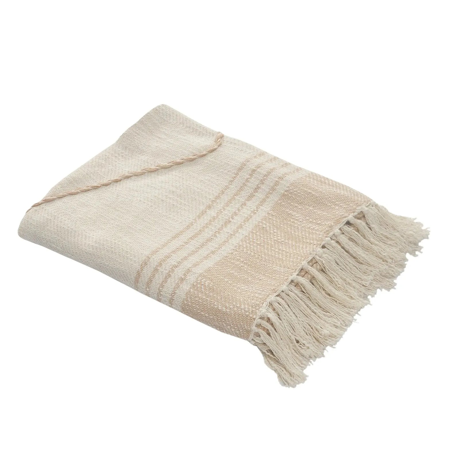 Throws Lr80188 Peach/White Throw Blanket