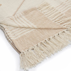 Throws Lr80188 Peach/White Throw Blanket