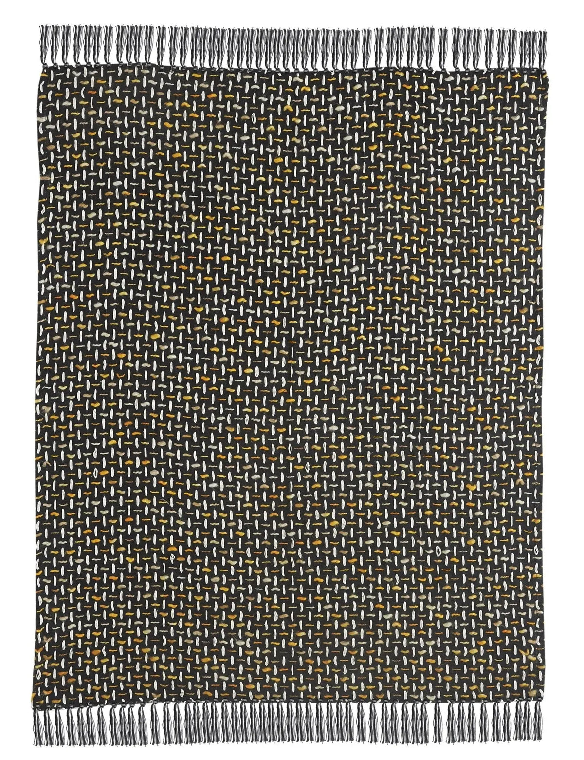 Throws Lr80189 Black/Gold Throw Blanket