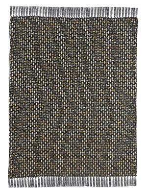 Throws Lr80189 Black/Gold Throw Blanket