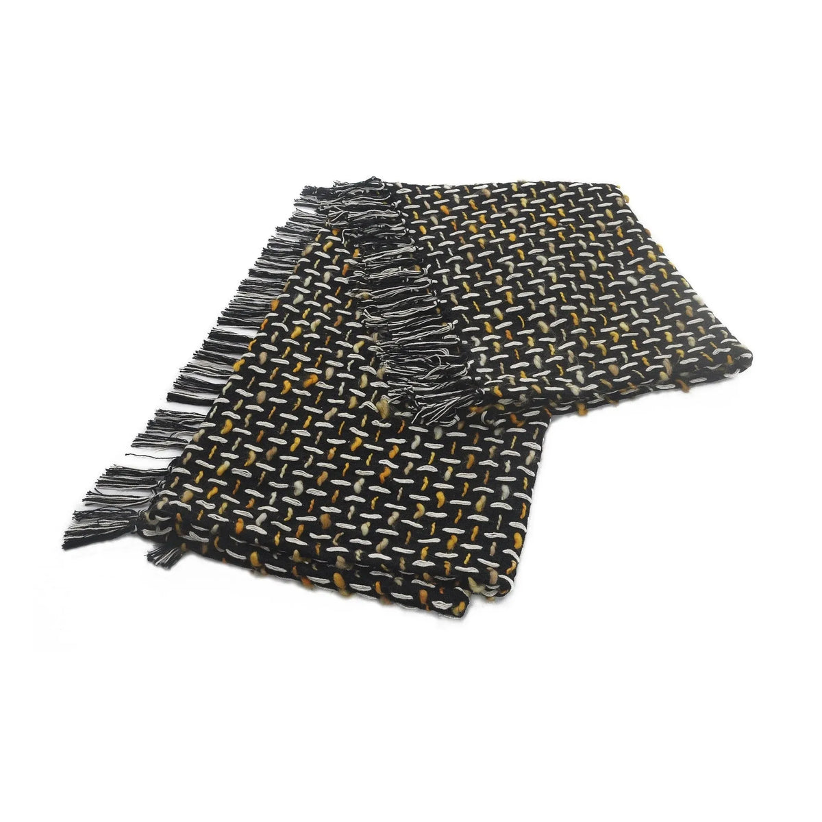 Throws Lr80189 Black/Gold Throw Blanket