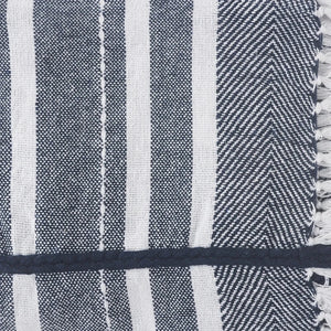 Throws Lr80191 Blue/White Throw Blanket