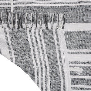 Throws Lr80192 Gray/White Throw Blanket